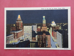 Oklahoma > Tulsa --Heart Of City By Night  Linen  Not Mailed  --- Ref 953 - Tulsa