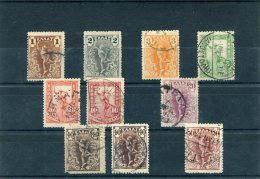 1901-Greece- "Flying Mercury" (Thin Paper - Type II) -complete Set Used (with 10l. Red-carmine, 40l. Red-brown) - Usati