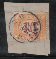 3RG27 - REGNO , Segnatasse Il 40 Cent N. 8 Con Annullo Del 1870 - Strafport