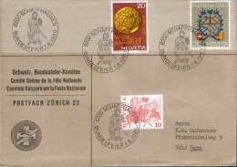 Switzerland-Letter Circulated In 1980 -National Day Committee - Covers & Documents