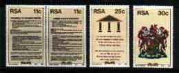 REPUBLIC OF SOUTH AFRICA, 1984, MNH Stamp(s) New Constitution, Nr(s) 655-658 - Nuevos