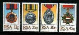 REPUBLIC OF SOUTH AFRICA, 1984, MNH Stamp(s) Military Medals, Nr(s) 661-664 - Ungebraucht