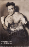 CARTE PHOTO  DE MARCEL CERDAN - Boxing