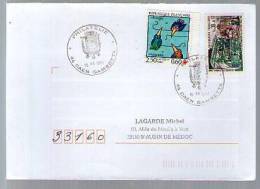 France Lettre CAD Philatélie Caen Gambetta 15-12-1997 / Tp 1589 Journée Du Timbre 1969 & 2783 Croix Rouge Entraide - Brieven En Documenten