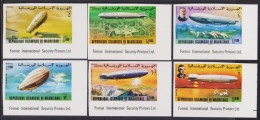 MAURITANIE   NON DENT/IMPERF  ZEPPELINS+ESPACE   YVERT  N° 350/3+PA170/1** MNH  Réf 3665 - Zeppelins