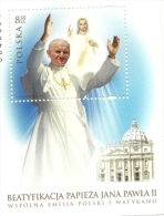 2011 - Vaticano - Beatificazione Giovanni Paolo II - Congiunta Con La Polonia   ++++++++++ - Unused Stamps