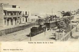 CPA ( Egypte)    SUEZ Station Du Chemin De Fer - Sues