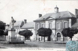 CHAULNES - LA MAIRIE ET LA STATUE DE LHOMONG - BELLE CARTE AVEC PETITE ANIMATION -  TOP !!! - Chaulnes