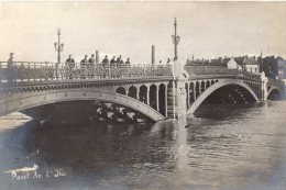 L ILE SAINT-DENIS PONT DE L ILE INONDATION DE 1910 CARTE PHOTO - L'Ile Saint Denis