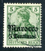 (1164)  Morocco  1905  Mi22  Used ~ (michel €1,40) - Deutsche Post In Marokko