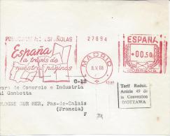 EMA Espagne Madrid 1968 Littérature Livre écrivains Publicaciones Espanolas Espana A Través De Nuestras Paginas - Macchine Per Obliterare (EMA)