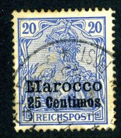 (1174)  Morocco  1900  Mi10  Used ~ (michel €3,60) - Deutsche Post In Marokko