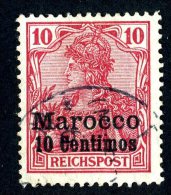 (1184)  Morocco  1900  Mi9  Used ~ (michel €2,00) - Deutsche Post In Marokko