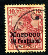 (1186)  Morocco  1900  Mi9  Used ~ (michel €2,00) - Morocco (offices)