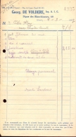 Factuur Brief Lettre Gent - George De Voldere - 1937 - N° 4335 - 1900 – 1949