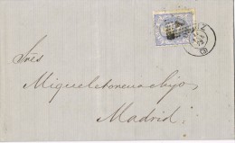 3360. Envuelta CADIZ 1872, Fechador Grande Y Rombo Puntos - Briefe U. Dokumente