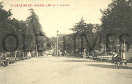PORTUGAL - PORTALEGRE - JARDIM PUBLICO E CASCATA - 1910 PC. - Portalegre