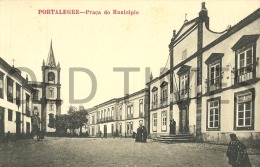 PORTUGAL - PORTALEGRE - PRAÇA DO MUNICIPIO - 1910 PC. - Portalegre