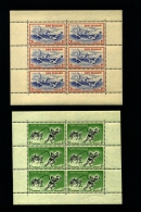 NEW ZEALAND - 1957  HEALTH  TWO  MS     MINT NH - Blocs-feuillets