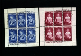 NEW ZEALAND - 1963  HEALTH  TWO  MS     MINT NH - Blocs-feuillets