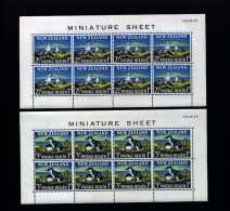 NEW ZEALAND - 1964  HEALTH  TWO  MS     MINT NH - Blocs-feuillets