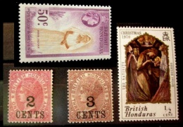 (005) Belize / Br. Honduras  Small Lot Including Classics   * / ** / M(n)h  Michel 14,16,149 - Belice (1973-...)