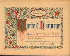 GOSSELIES - Ecole Des Sœurs De La Providence - Carte D’honneur Obtenue Par PROCES, Marthe (1933) - Diplome Und Schulzeugnisse