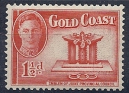 130403500  GOLD COAST GB  YVERT Nº   130  *  MH - Gold Coast (...-1957)