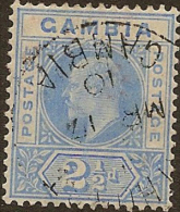 GAMBIA 1904 2 1/2d KEVII SG 60a U YK423 - Gambie (...-1964)