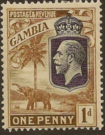 GAMBIA 1922 1d KGV SG 124 HM YK427 - Gambie (...-1964)