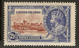 CAYMAN IS 1935 2 1/2d SilverJubilee SG109 HM YK237 - Cayman (Isole)