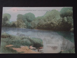 Environs De BONNIERES (Yvelines) - Vue Sur Le Bras De Bennecourt - Lavandières - Animée - Non Voyagée - Bonnieres Sur Seine