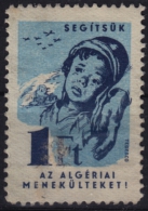 1950´s Hungary - Algerian WAR - Children Charity Stamp - CINDERELLA - Military Heritage