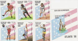 Togo-1996 Atlanta Olympics Set + MS  MNH - Summer 1996: Atlanta