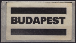 POSTAL Label BUDAPEST - Self Adhesive Vignette Label - 1970´s Hungary, Ungarn, Hongrie - MNH - Machine Labels [ATM]