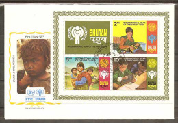 Bhoutan FDC Année Internationale De L´Enfant 1979 Bhutan FDC Int. Year Of The Child IYC - Bhutan