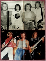 2 Kleine Musik Poster  Gruppe Foreigner  - 1 Rückseite Martin Shaw  -  Von Bravo Ca. 1982 - Afiches & Pósters