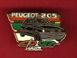 28526-pin's Peugeot 205.signé Helium - Peugeot
