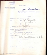 Factuur Brief Lettre Gent -  Fotografie - Labo G. Demulder - 1950 - ...