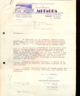 Factuur Brief Lettre Gent - S.A. Metagra 1950 - 1950 - ...