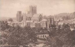 C1900 WELLS CATHEDRAL FROM TOR HILL - Wells