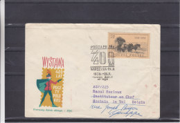Chevaux - Diligence - Pologne - Lettre De 1958 - EMA - Empreintes Machines - Cartas & Documentos