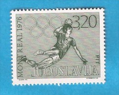 1976 X 1656-59  JUGOSLAVIJA OLYMPISCHE SPIELE PALLAMANO HANDBALL MNH - Nuevos