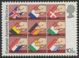 Great Britain 1979 Mi 791 YT 890 ** National Flags Into Ballot Boxes-1st Direct Elections Eur. Assembly / Direktwahlen - European Community