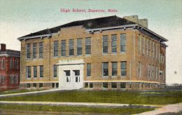 Superior NE High School 1910 Postcard - Andere & Zonder Classificatie
