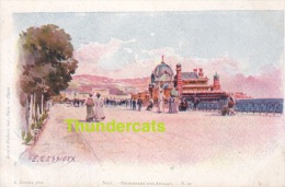 CPA ILLUSTRATEUR CARTE LITHO E. LESSIEUX  ** NICE PROMENADE DES ANGLAIS  ** ARTIST SIGNED LITHO CARD - Lessieux