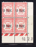 FRANCE TAXE 63 1F SUR 60 COIN DATE DU 10.2.1931 NEUF SANS CHARNIERE !! LIQUIDATION !! - Postage Due