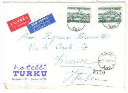 BOL366 - FINLANDIA ,  Lettera ESPRESSO Dell' 11/7/1965 Per L'Italia - Cartas & Documentos