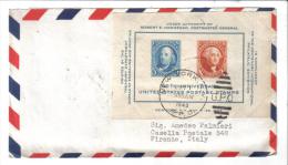 BOL68 - STATI UNITI , Il Foglietto Su Lettera Dell' 1/6/1948 Per L'Italia - Briefe U. Dokumente