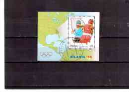 BF124   -    CUBA  -       USED  MIN.SHEET    Y.T. NR.   BF. 140 - Zomer 1996: Atlanta